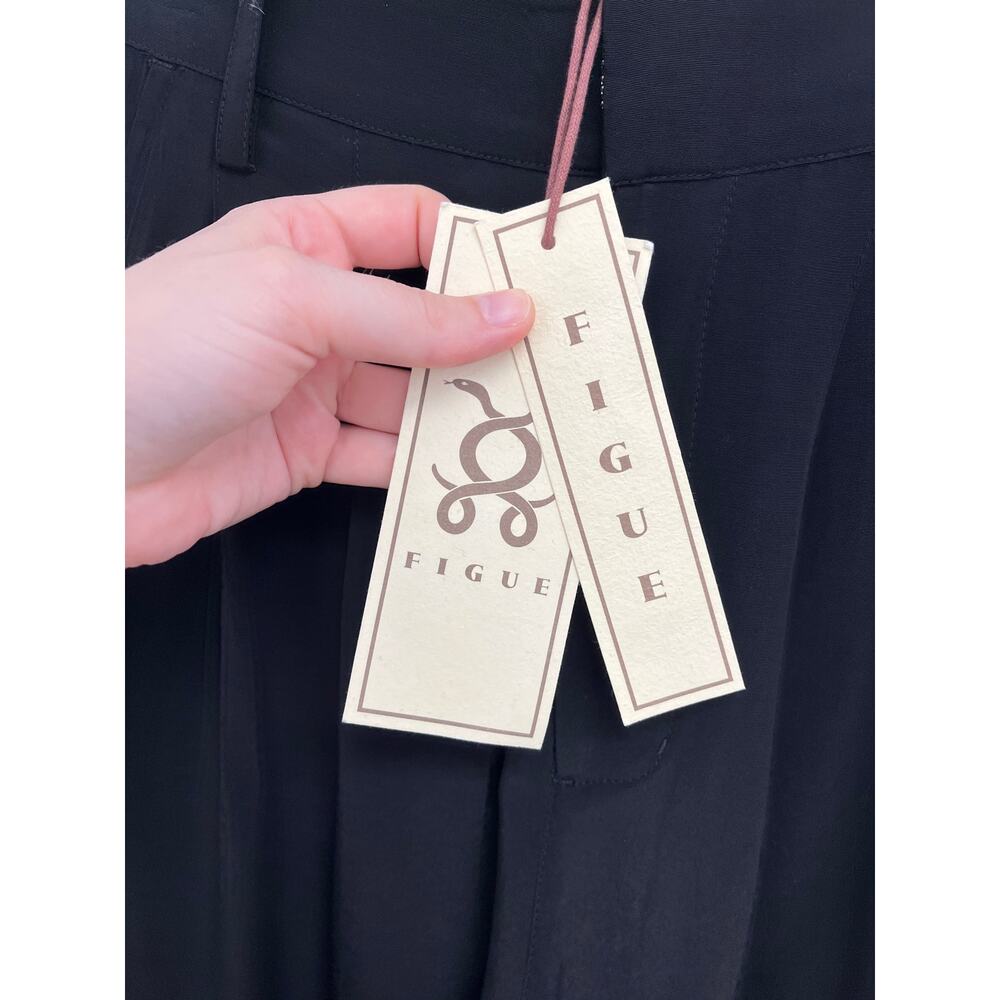 NWT Figue Hadley Embellished Beaded Pleated Drapey Straight Leg Trousers Size 2 - Picture 10 of 15